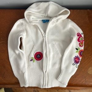 Girls Zip front sweater